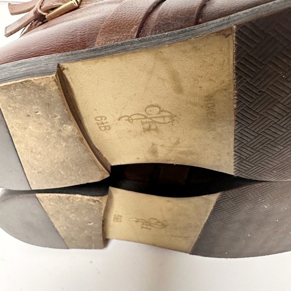 COLE HAAN Brown leather knee high riding boots - Picture 11 of 12